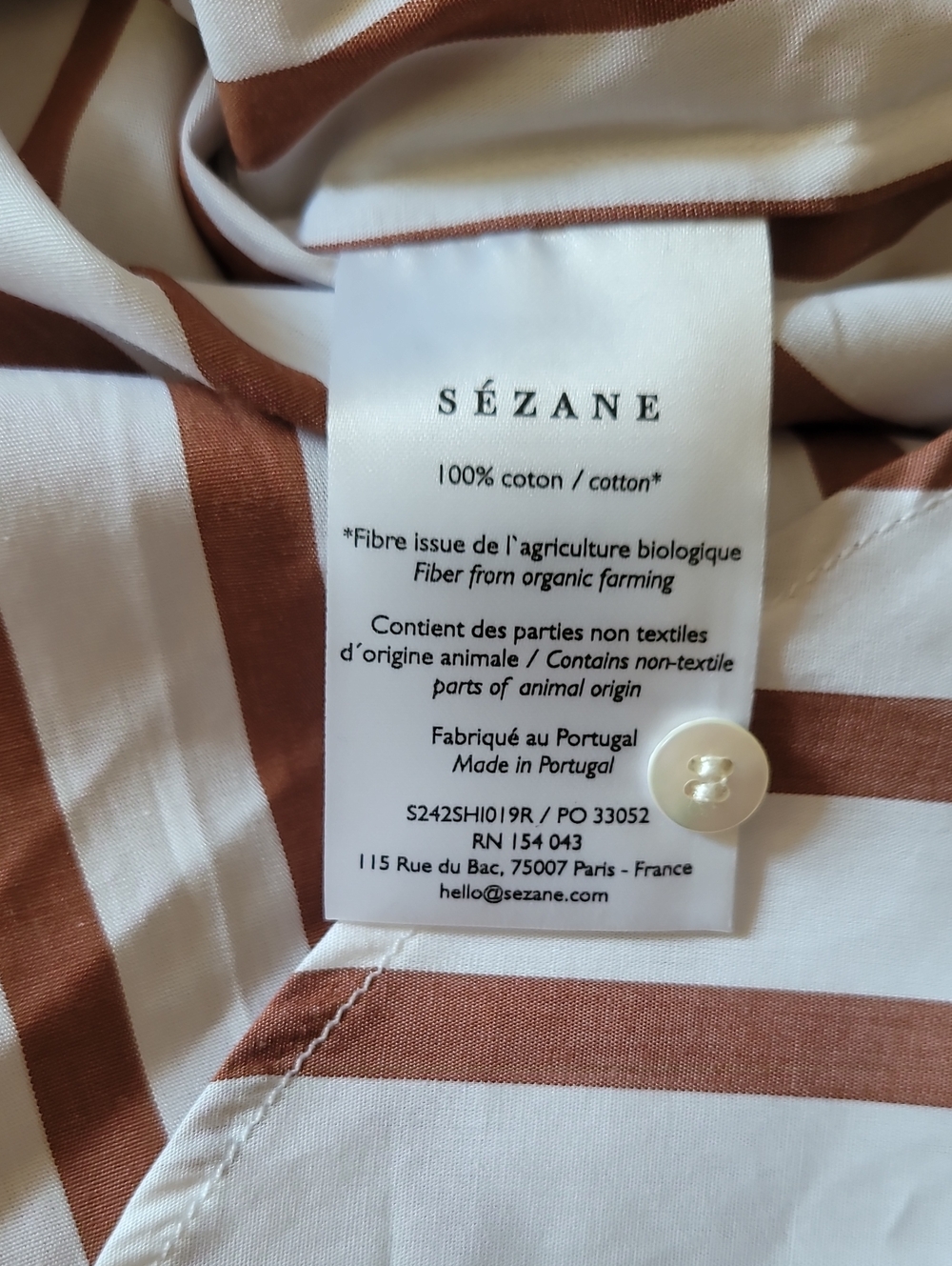 Sézane Sezane Bilma Shirt NWT - Picture 11 of 12